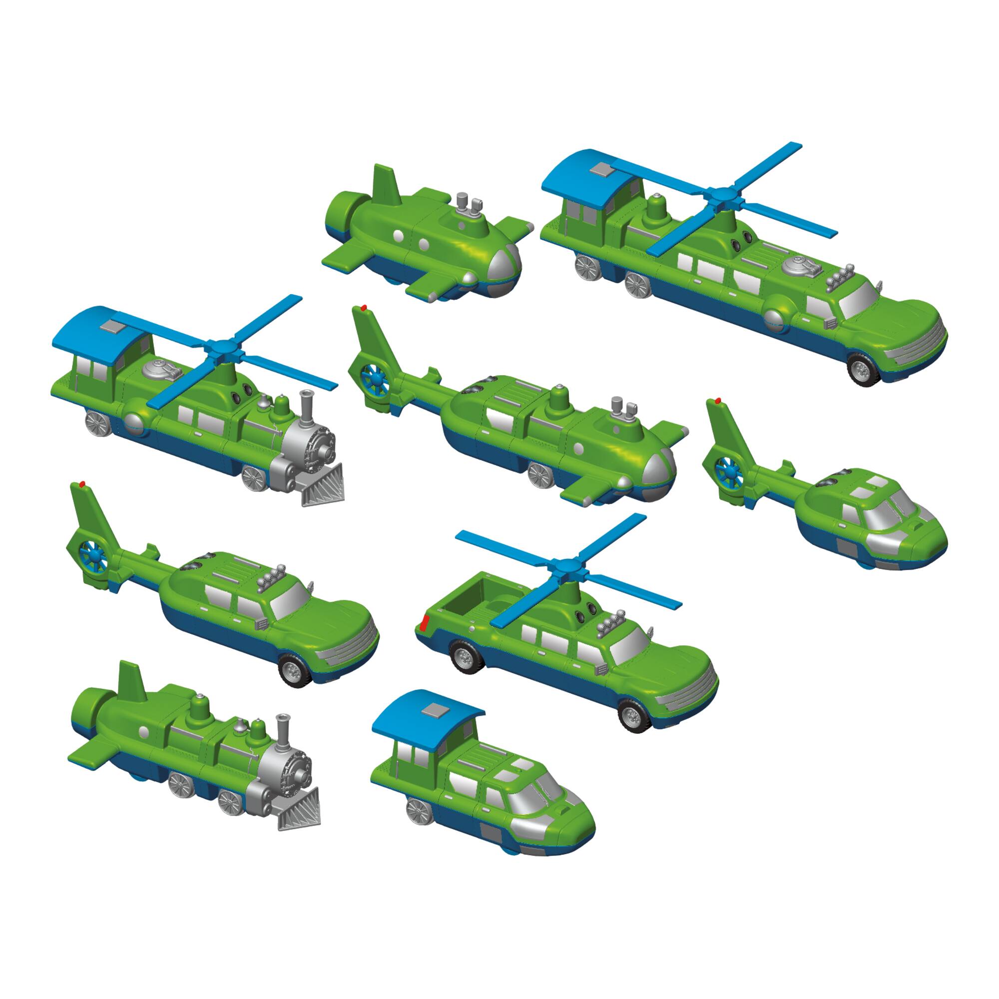 Magnetic Mix or Match Vehicles Set No.2